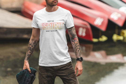 Men's White Round Neck T-shirts