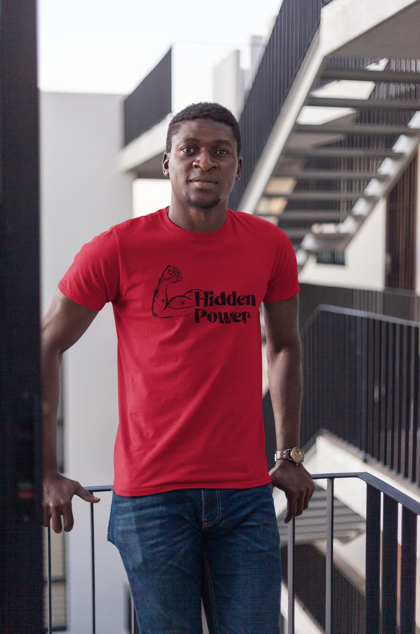 MENS RED ROUNDNECK T-SHIRT