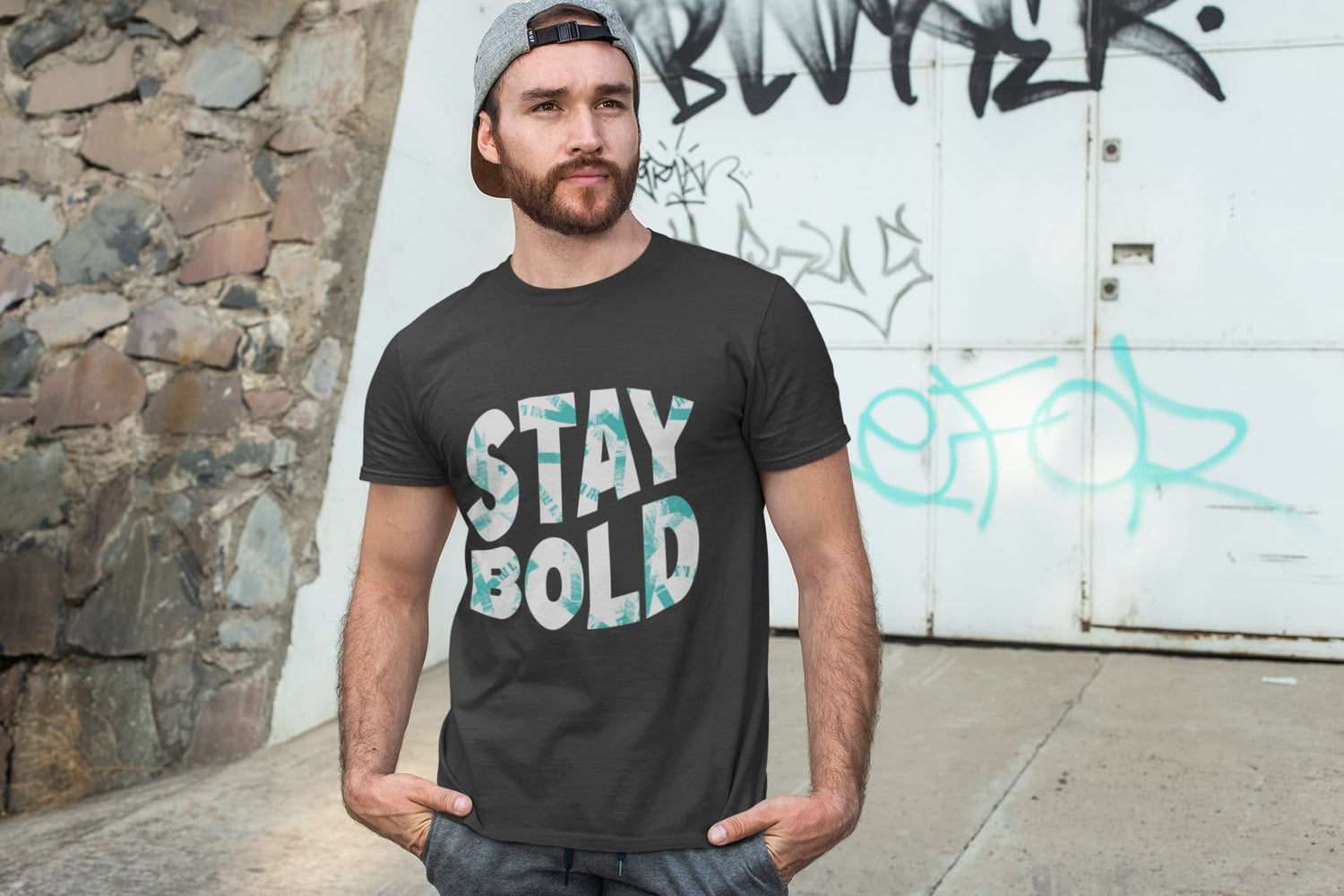 MENS BLACK ROUNDNECK T-SHIRT