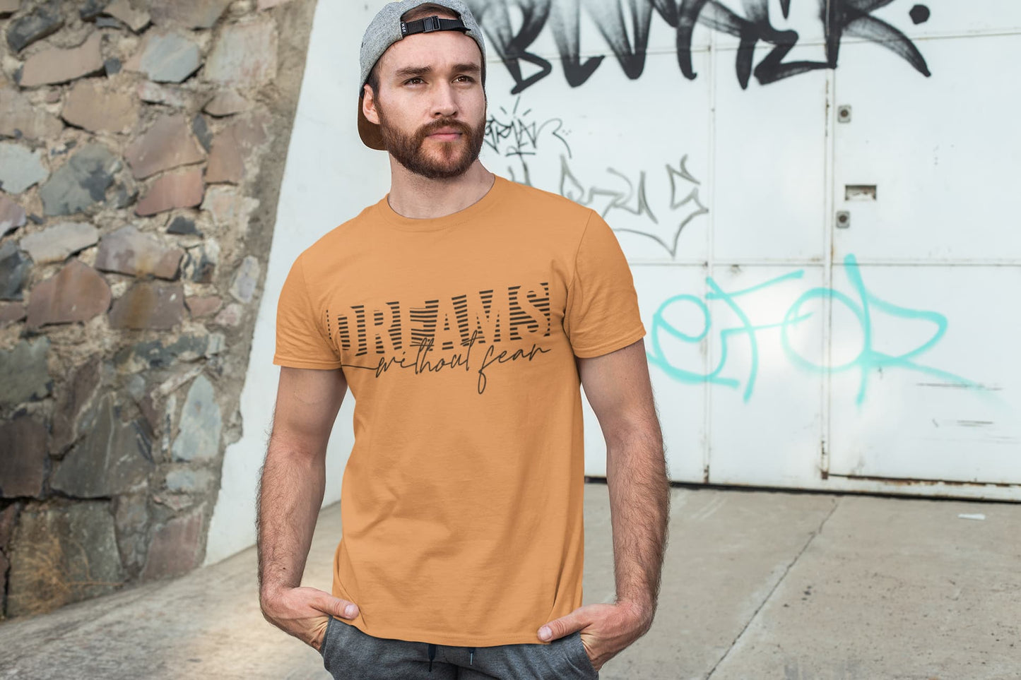 Men's Mustard Yellow Round Neck T-shirts