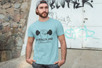MENS SURF BLUE ROUNDNECK T-SHIRT