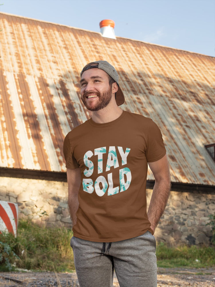 MENS COFFEE BROWN ROUNDNECK T-SHIRT
