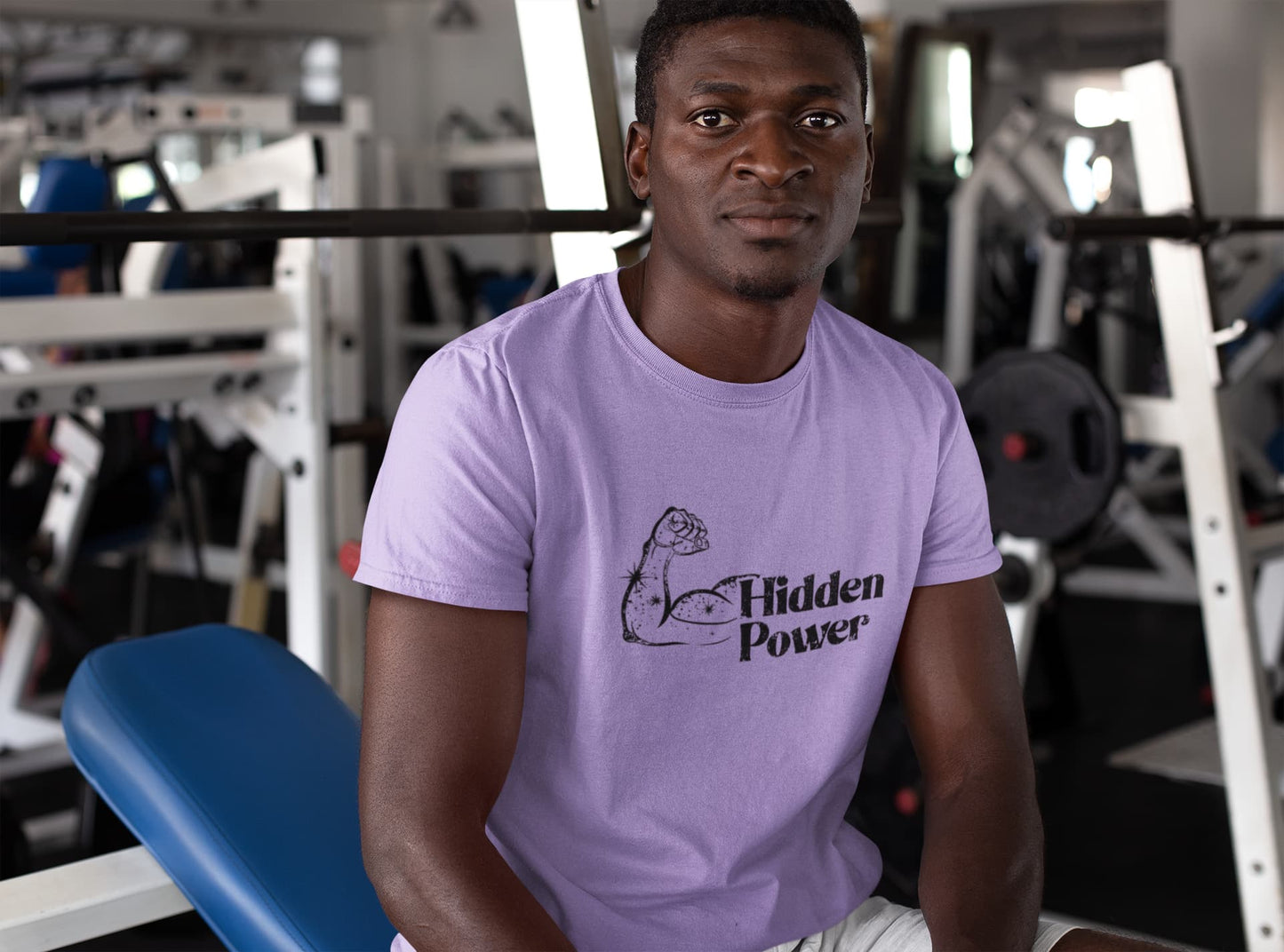 MENS IRIS LAVENDER ROUNDNECK T-SHIRT