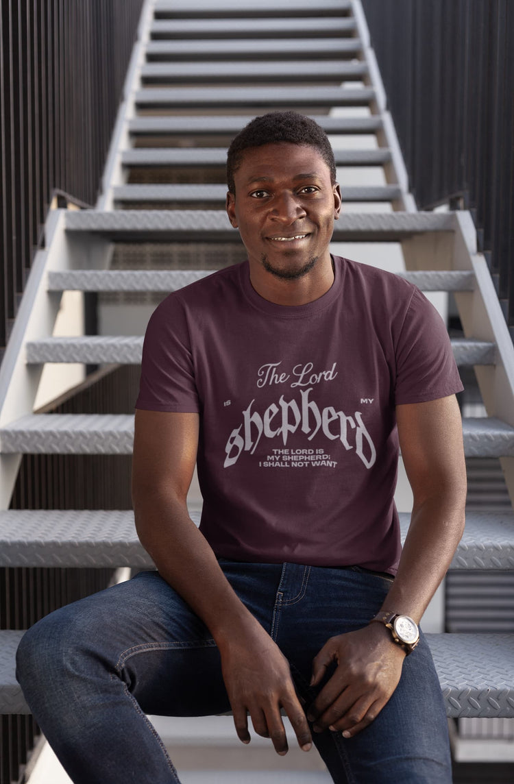 MENS BURGUNDY ROUNDNECK T-SHIRT