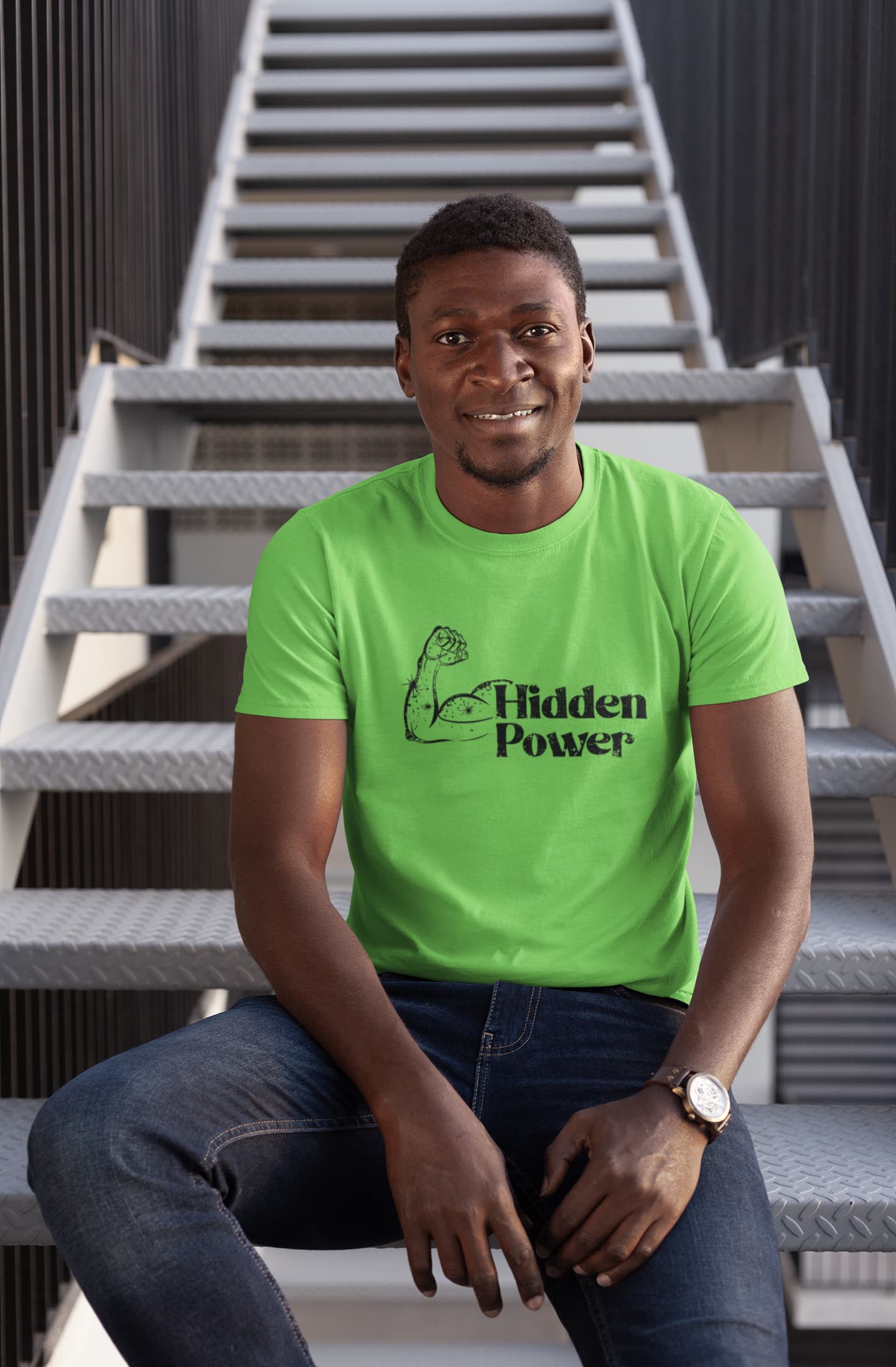 MENS LIRIL GREEN ROUNDNECK T-SHIRT