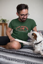MENS OLIVE GREEN ROUNDNECK T-SHIRT