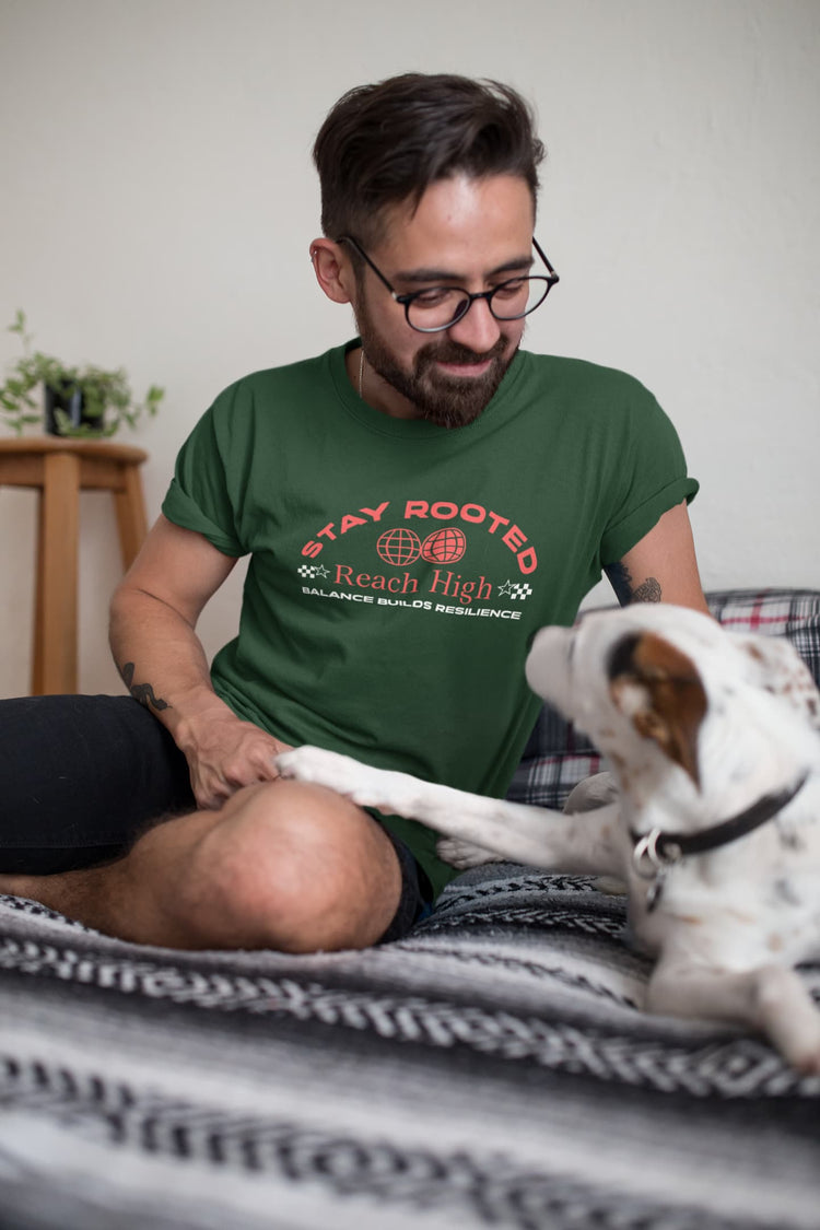 MENS OLIVE GREEN ROUNDNECK T-SHIRT