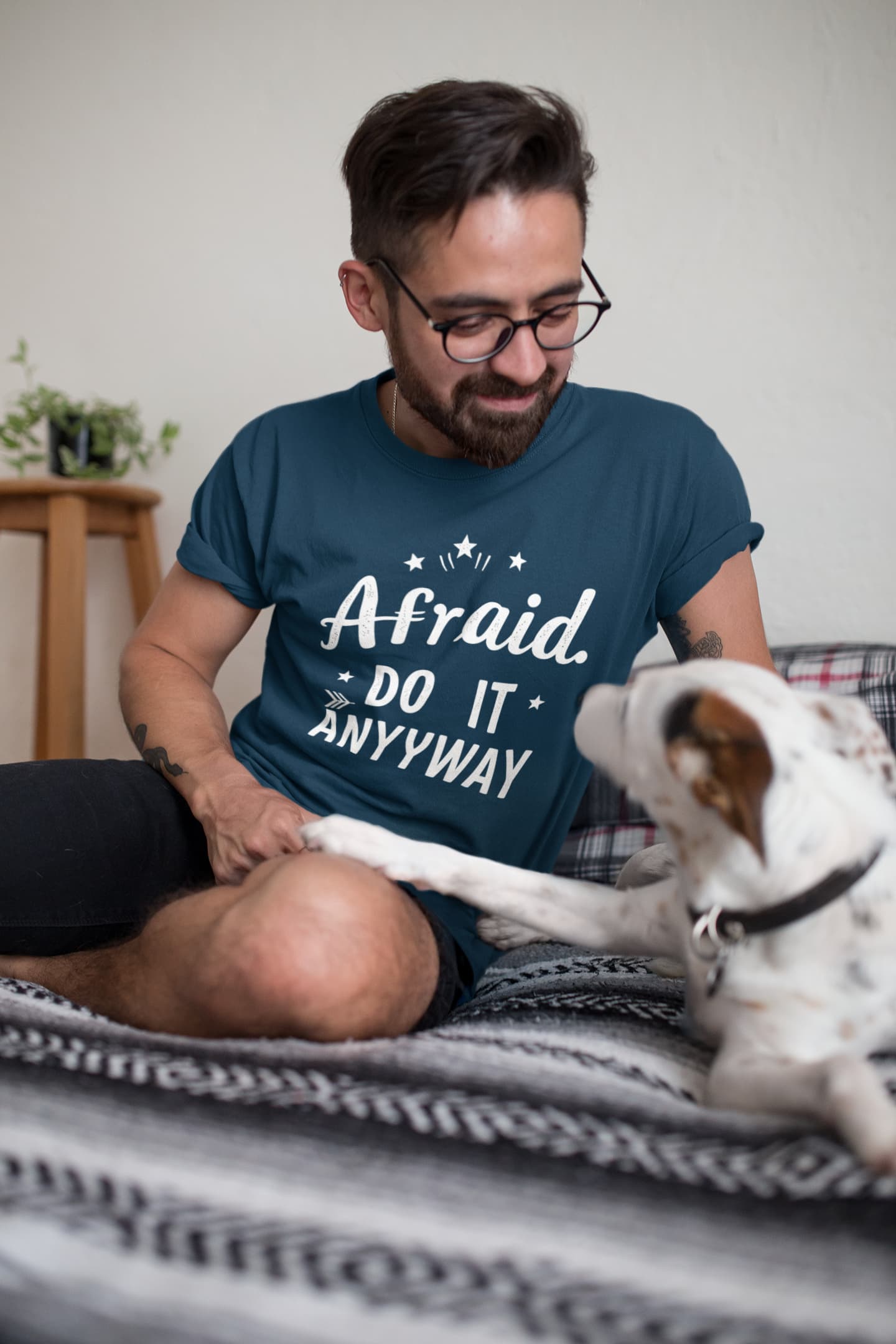 MENS NAVY BLUE ROUNDNECK T-SHIRT