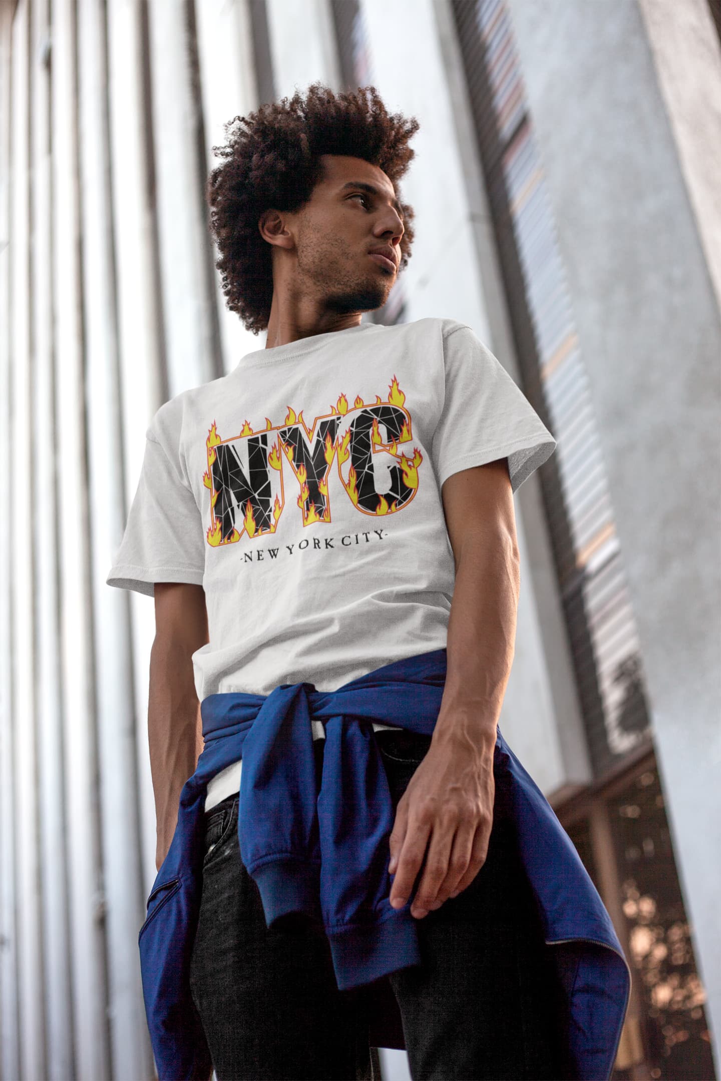 Men's White Round Neck T-shirts