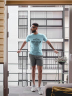 MENS SURF BLUE ROUNDNECK T-SHIRT