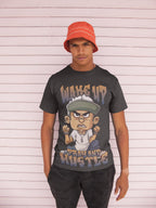 Men's Black Round Neck T-shirts