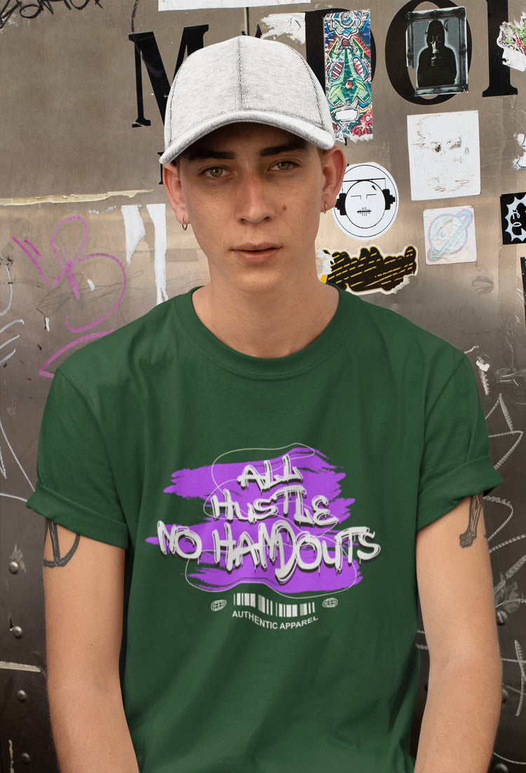 MENS OLIVE GREEN ROUNDNECK T-SHIRT