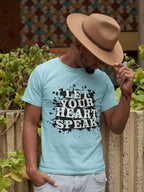 MENS SURF BLUE ROUNDNECK T-SHIRT