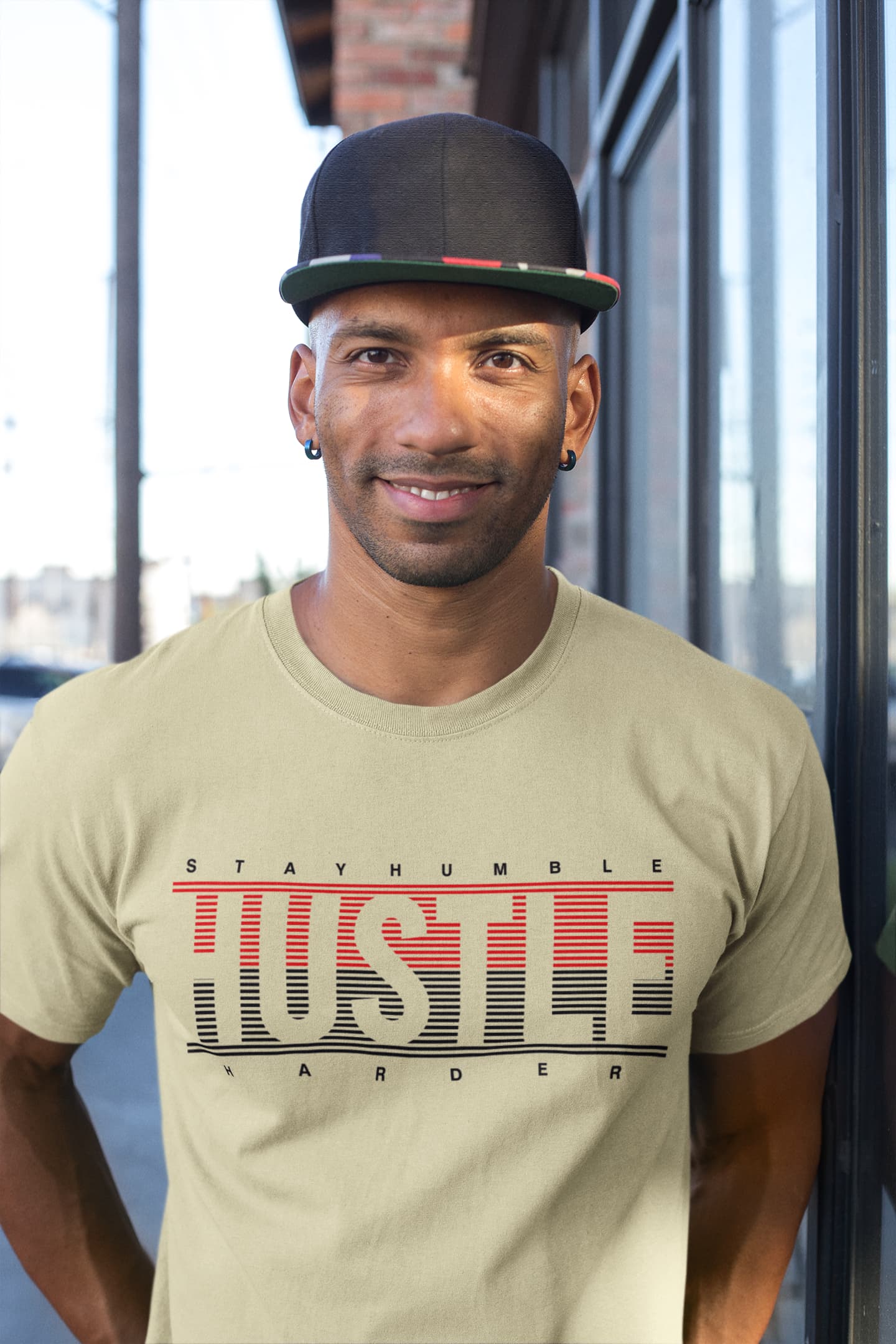 Men’s Almond Round Neck T-shirts
