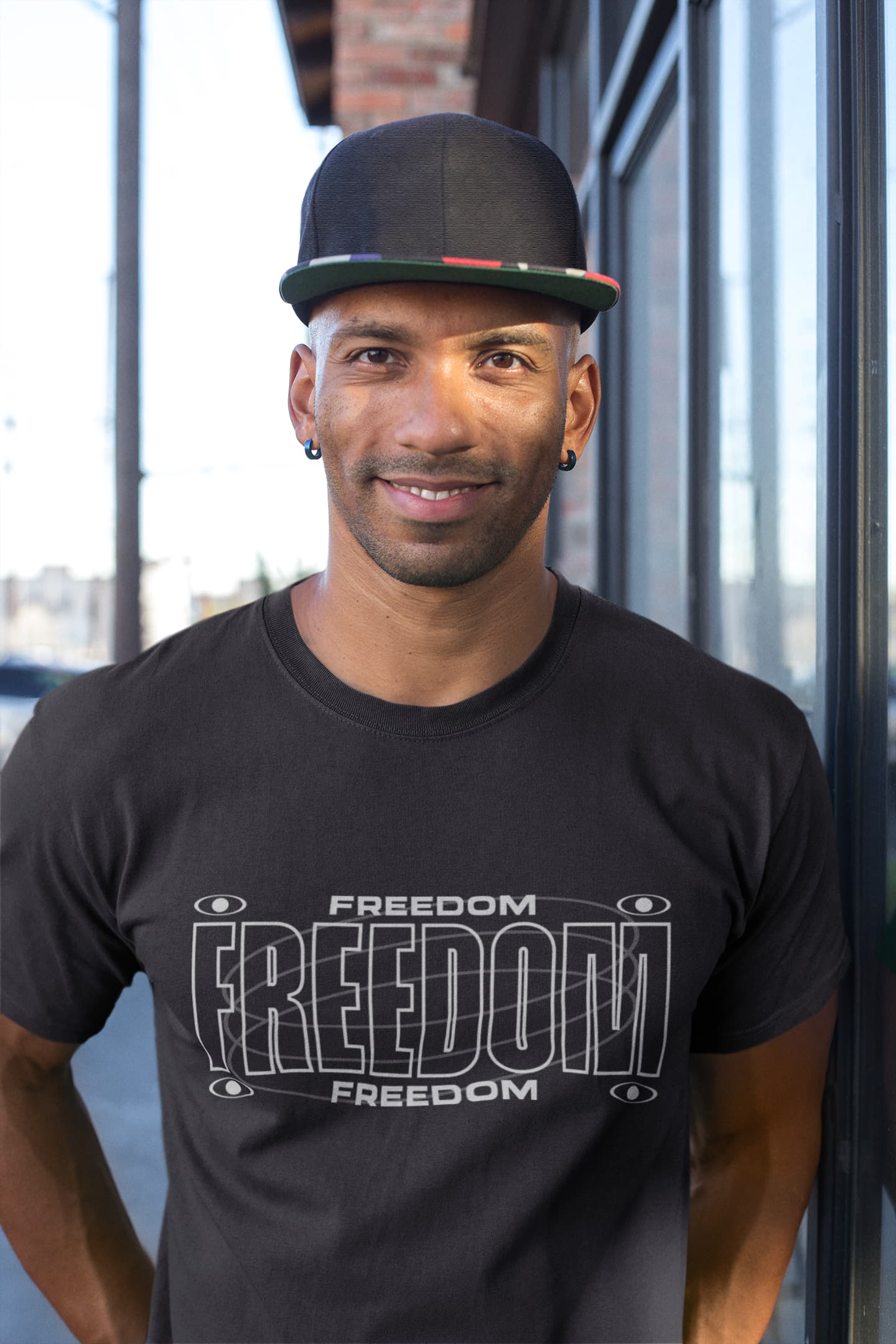 MENS BLACK ROUNDNECK T-SHIRT