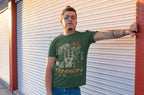 Men’s Olive Green Round Neck T-shirts