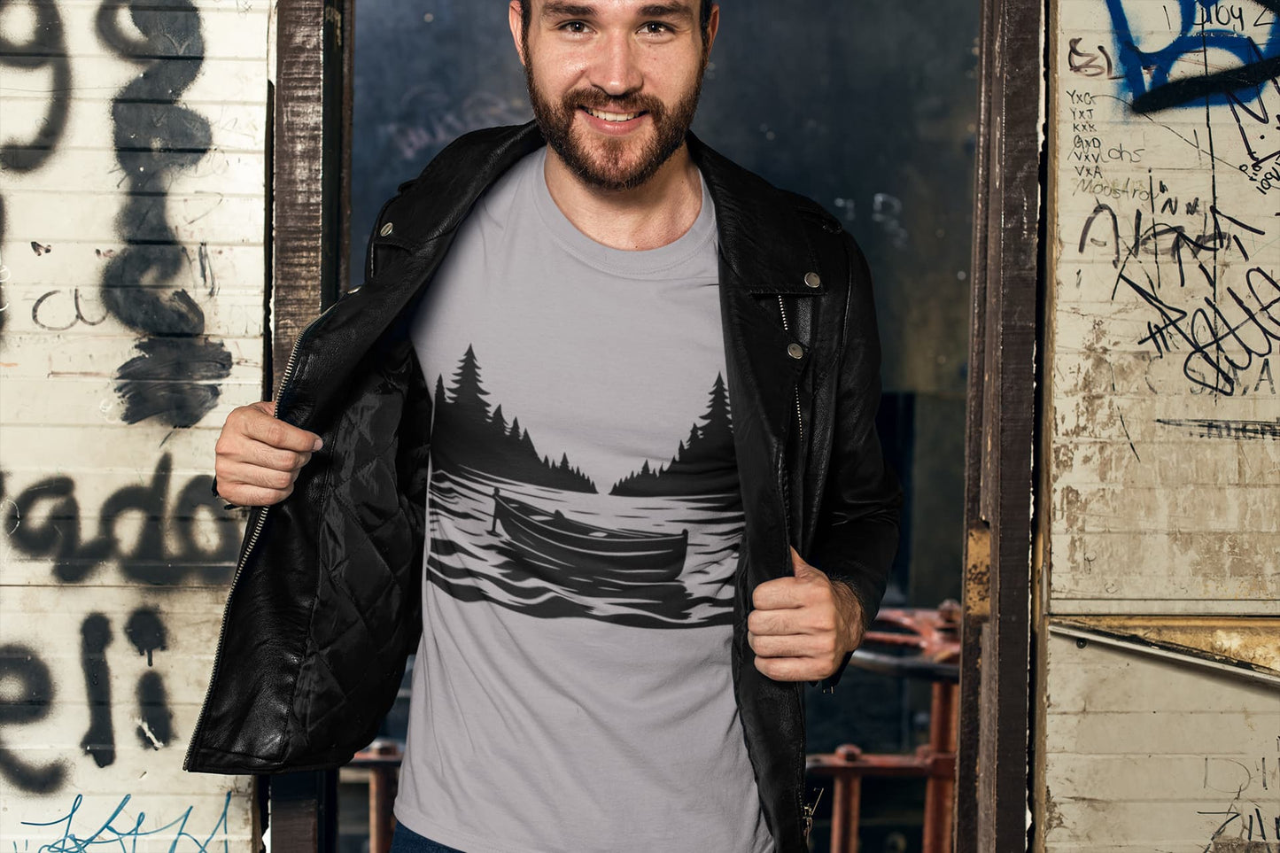Men's Silver Frost Round Neck T-shirts