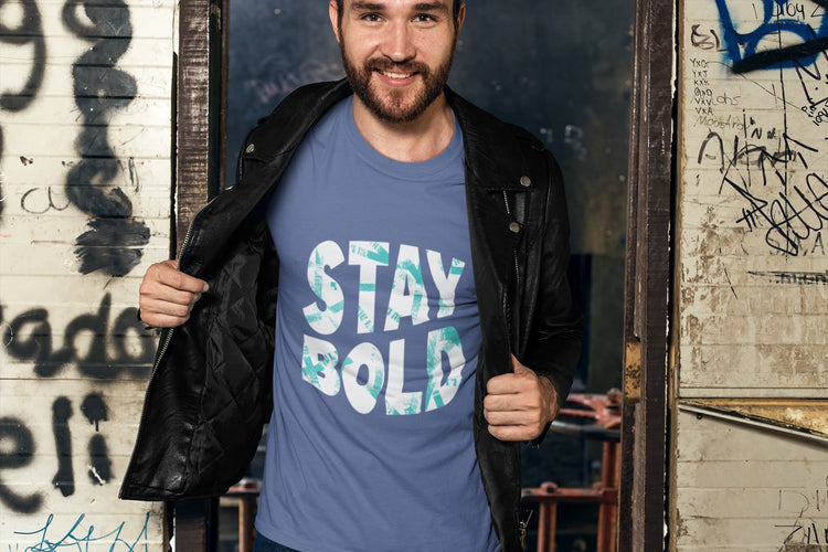MENS SMOKE BLUE ROUNDNECK T-SHIRT