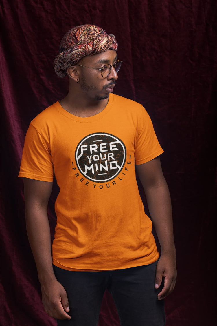 MENS ORANGE ROUNDNECK T-SHIRT