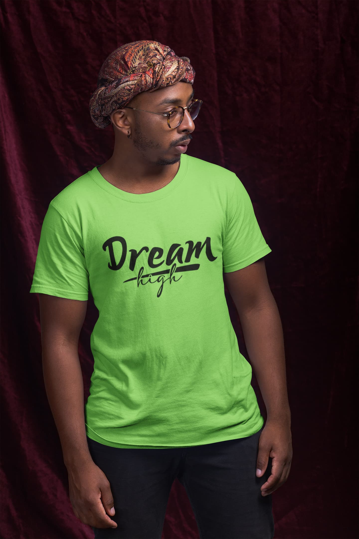 MENS LIRIL GREEN ROUNDNECK T-SHIRT