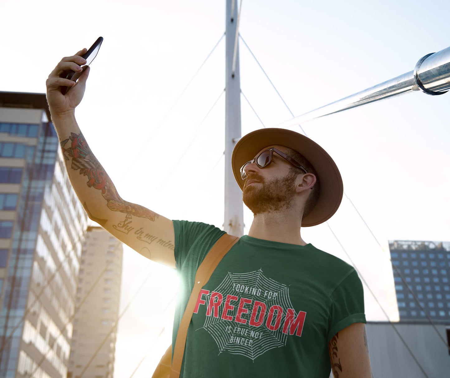 Men’s Olive Green Round Neck T-shirts