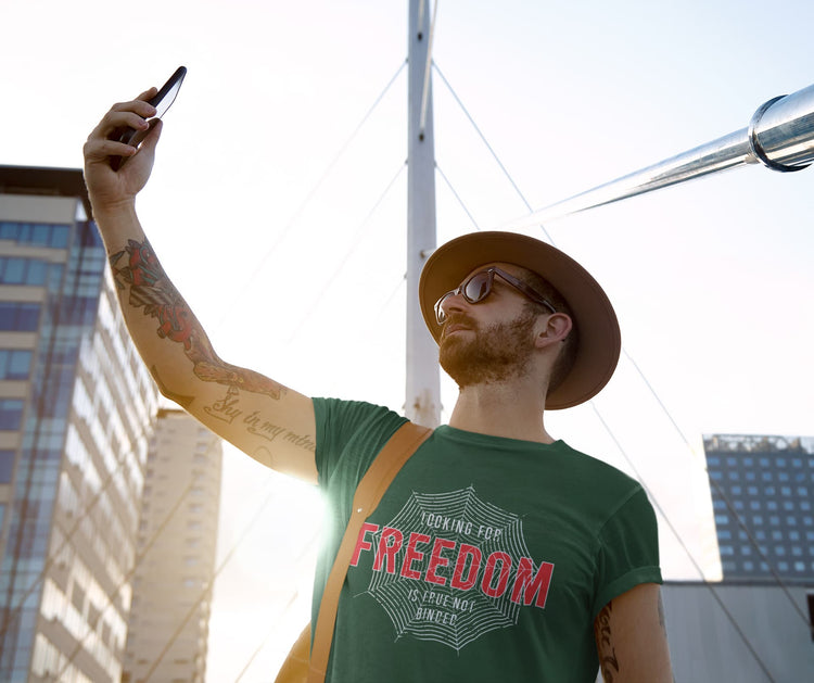 Men’s Olive Green Round Neck T-shirts