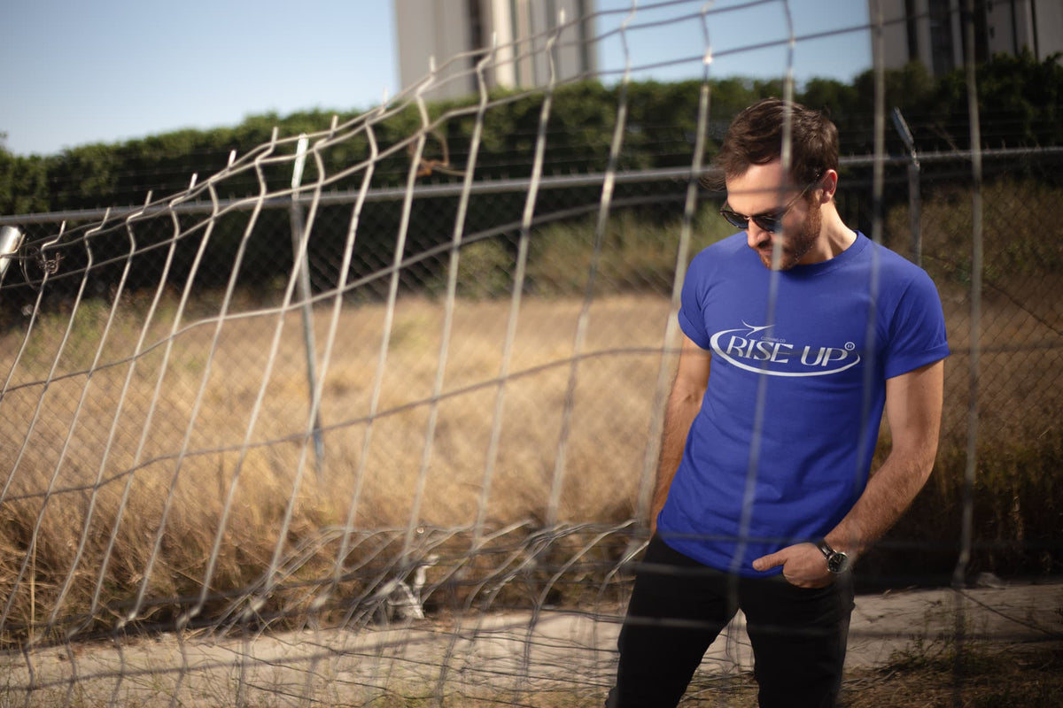 Karavirs® Thrust Royal Blue graphic tee for men India