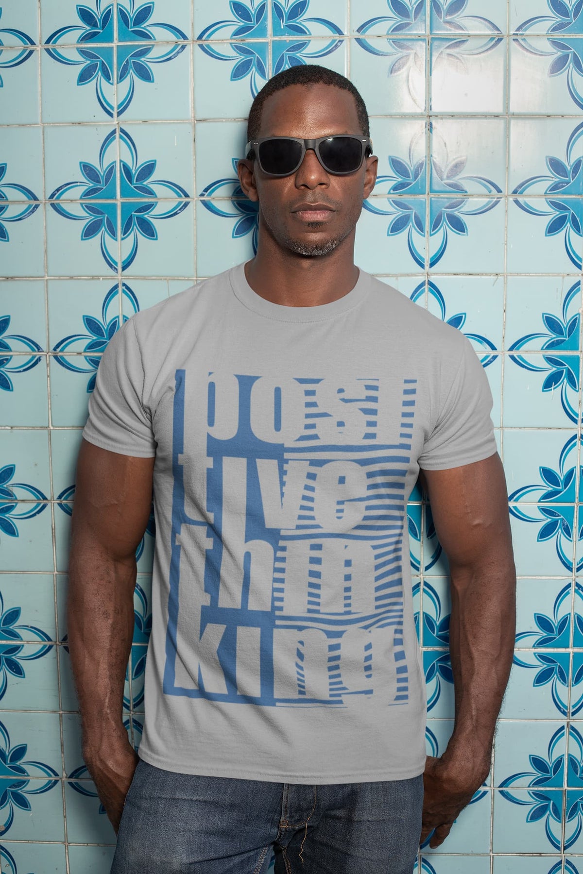 Men's Melange Grey Round Neck T-shirts