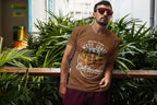 Men's Chocolate Brown Round Neck T-shirts