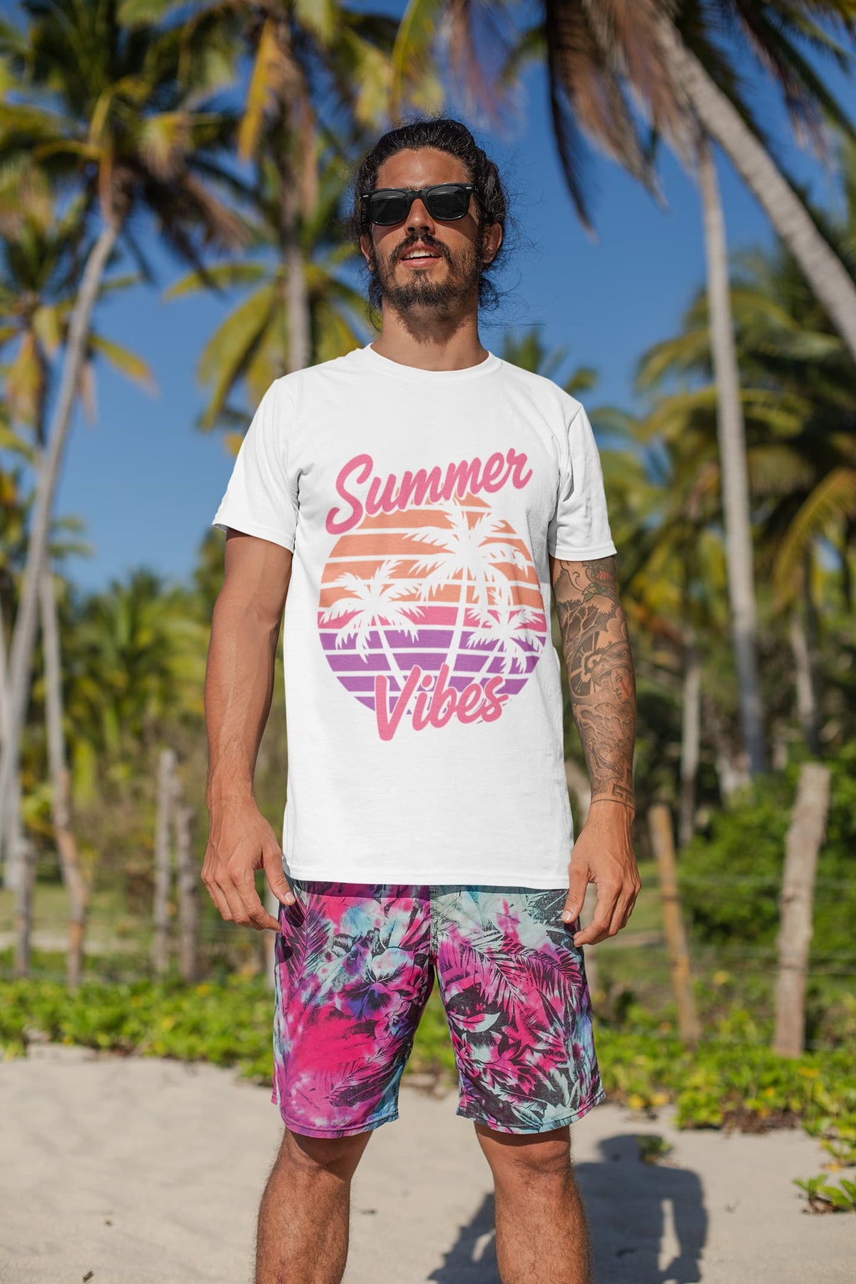 Men's White Round Neck T-shirts
