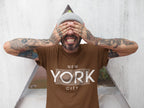 Men's Coffee Brown Round Neck T-shirts