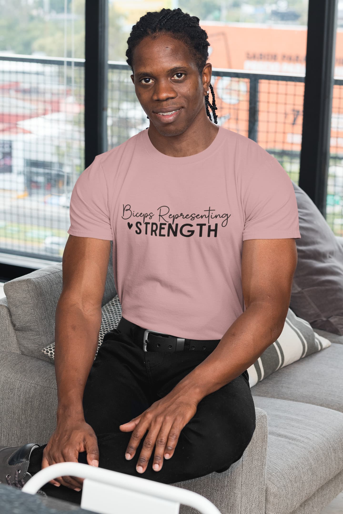 MENS PASTEL DUSTY ROUNDNECK T-SHIRT