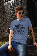 MENS SMOKE BLUE ROUNDNECK T-SHIRT