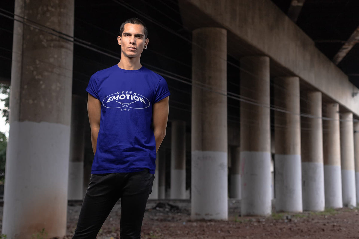 Karavirs® Alignment Royal Blue graphic tee for men India