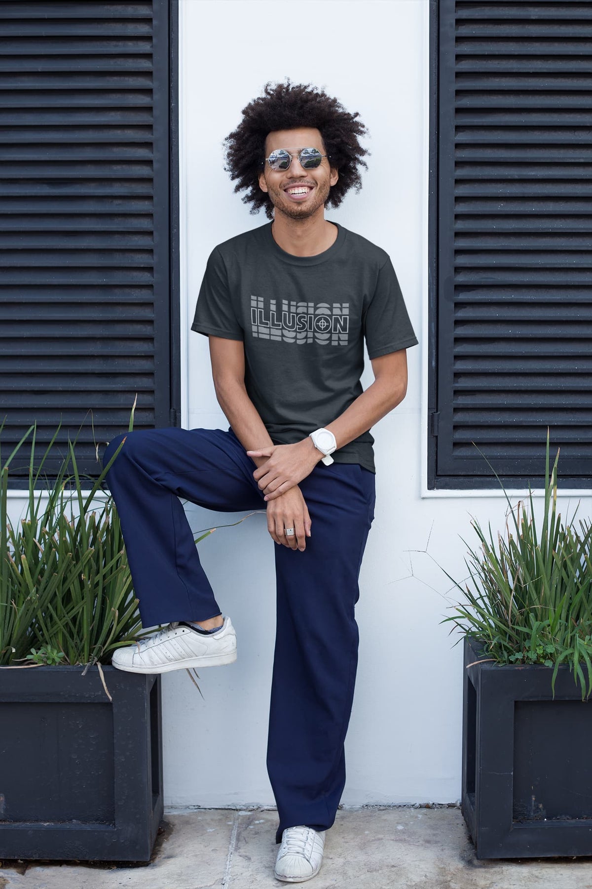 MENS BLACK ROUNDNECK T-SHIRT