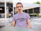 MENS IRIS LAVENDER ROUNDNECK T-SHIRT