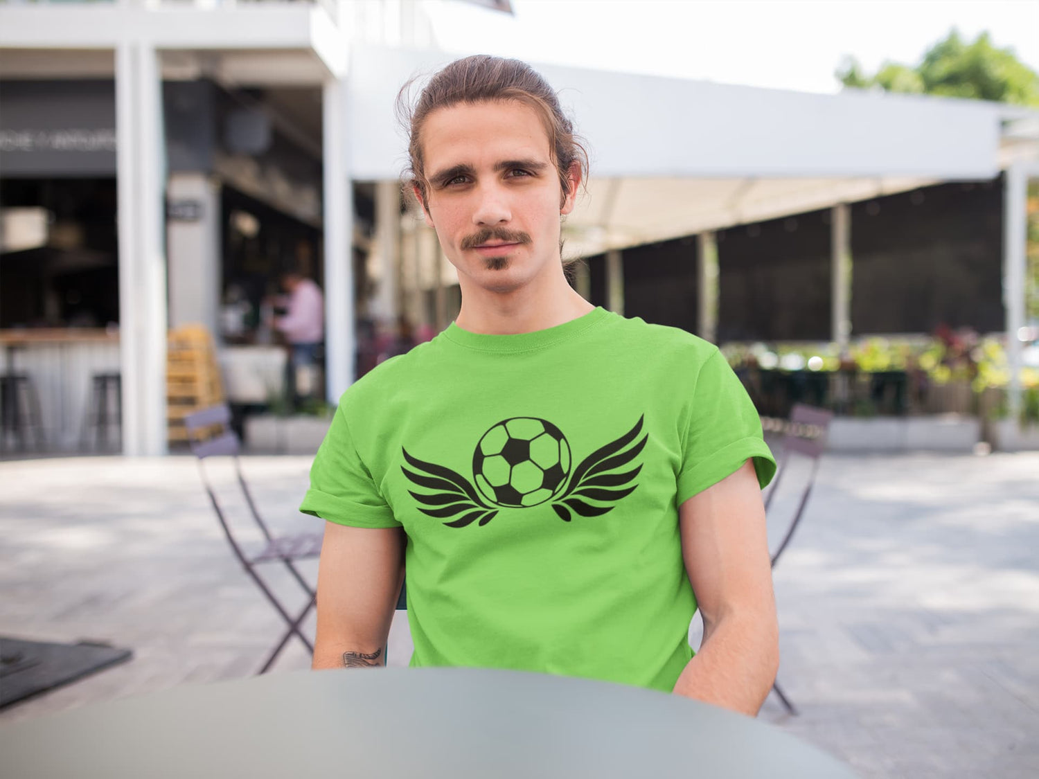 MENS LIRIL GREEN ROUNDNECK T-SHIRT