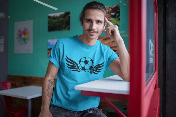 MENS SKY BLUE ROUNDNECK T-SHIRT