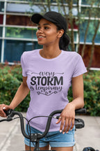 WOMENS IRIS LAVENDER ROUNDNECK T-SHIRT