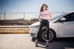 Women's Light Pink Round Neck T-shirts