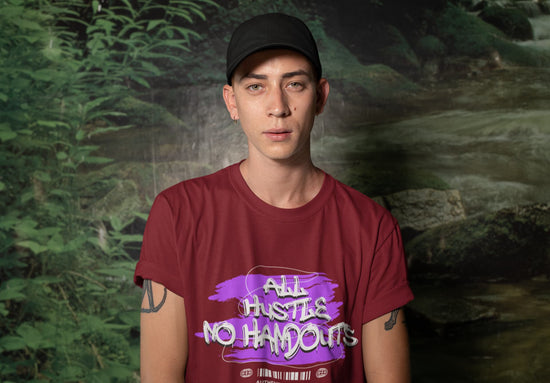 MENS MAROON ROUNDNECK T-SHIRT