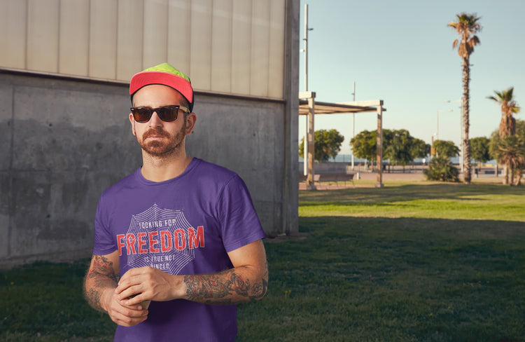 Men’s Purple Round Neck T-shirts