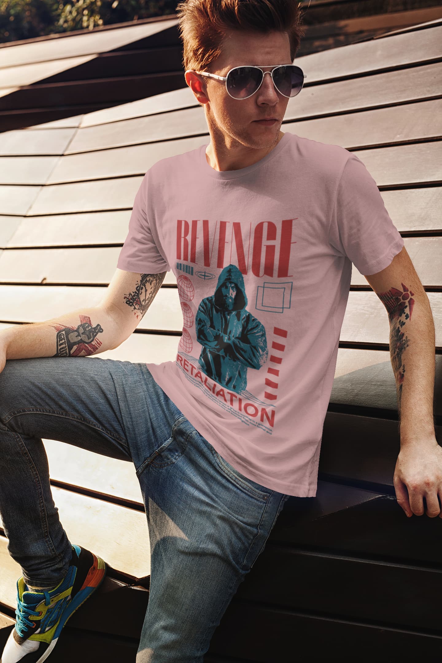 Men's Pastel Dusty Round Neck T-shirts