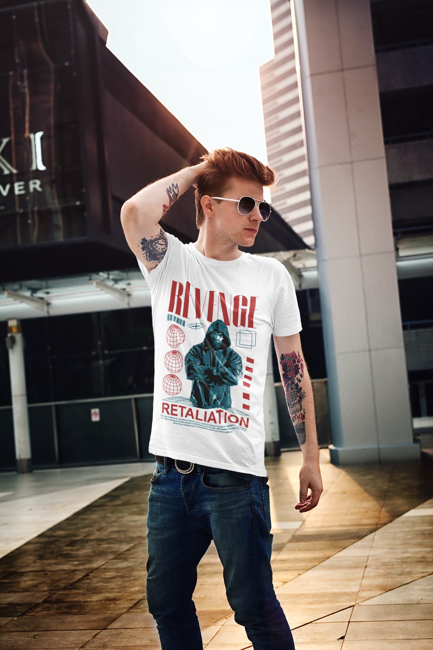 Men's White Round Neck T-shirts