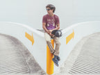 Men's Maroon Round Neck T-shirts