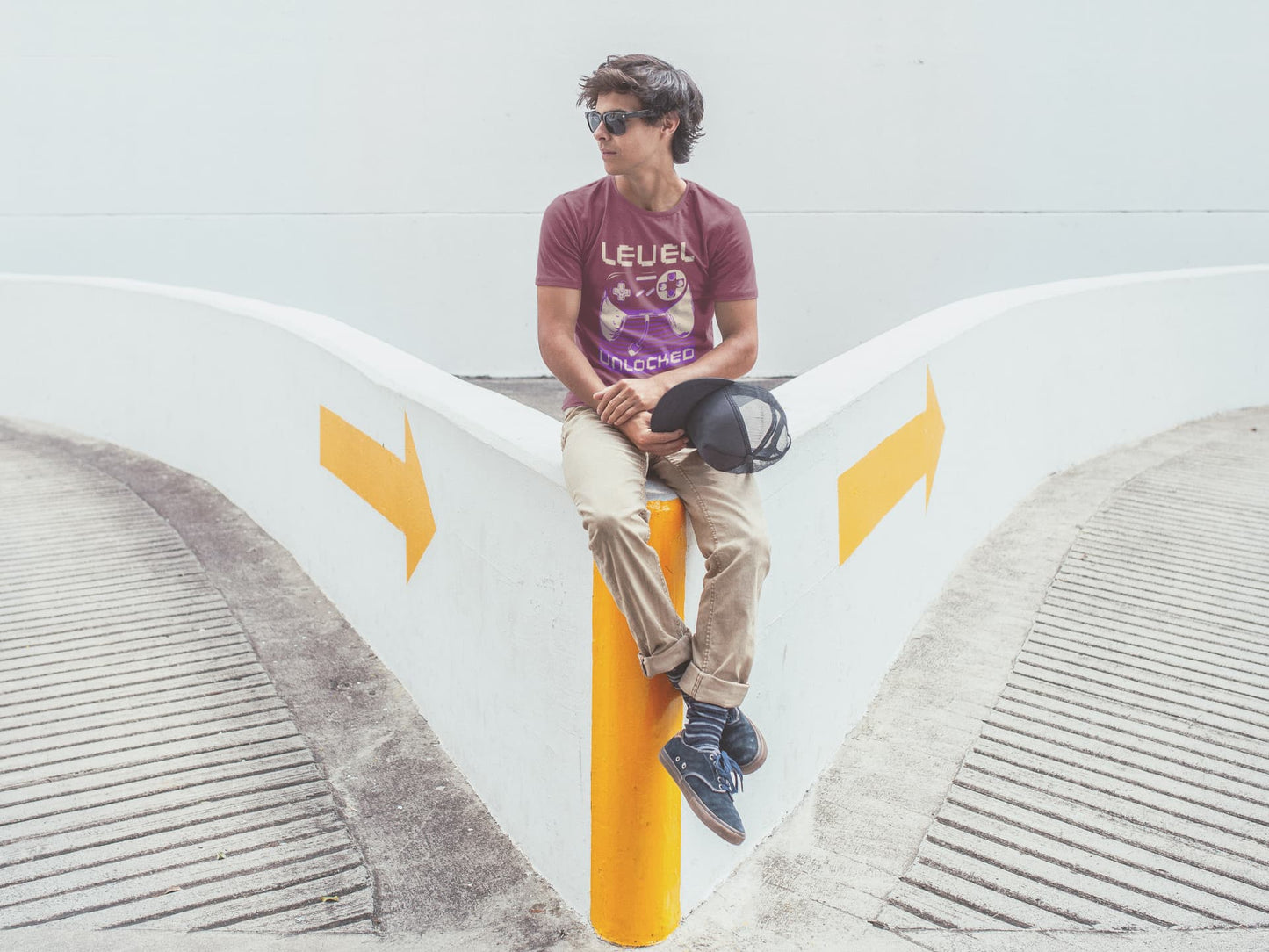 Men's Maroon Round Neck T-shirts