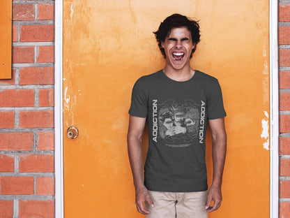 Men's Black Round Neck T-shirt