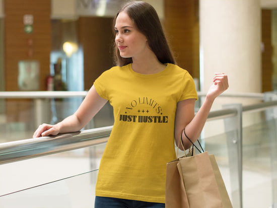 WOMENS GOLDEN YELLOW ROUNDNECK T-SHIRT