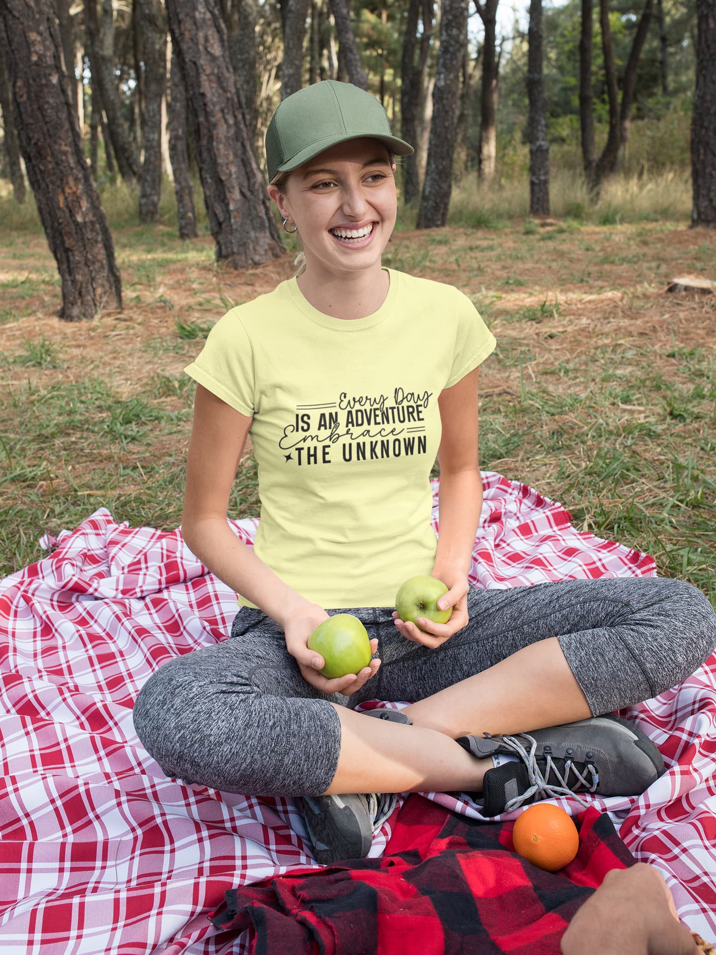 Women's Butter Yellow Round Neck T-shirts