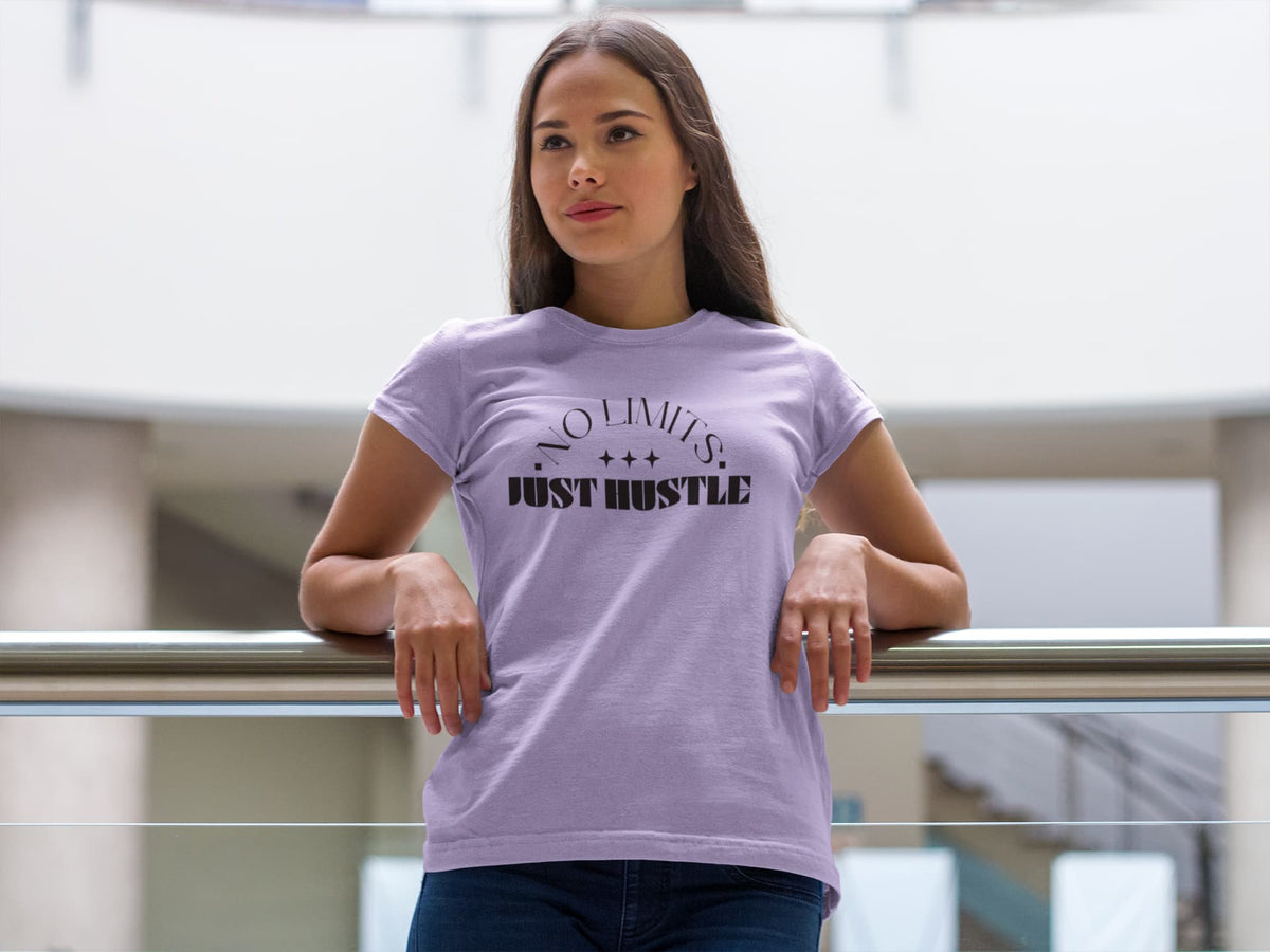 Karavirs® Push Iris Lavender graphic tee for women India